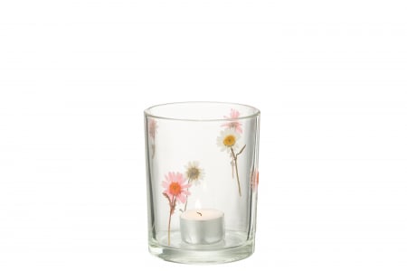 Suport lumanare, Tealight, Peggy, Flori, L, L 10| W 10| H 12.5 cm [1]
