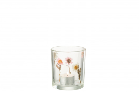 Suport lumanare, Tealight, Peggy, Flori, S, L 9| W 9| H 10 cm [1]