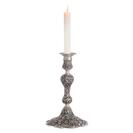 DECORATIUNI - Suport lumanare Thomson placat cu argint antic |L. 16.5 | W. 17 | H. 27.5 cm 