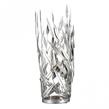 Suporturi lumanari - Suport lumanare Twigs metalic, argintiu, 50x13 cm
