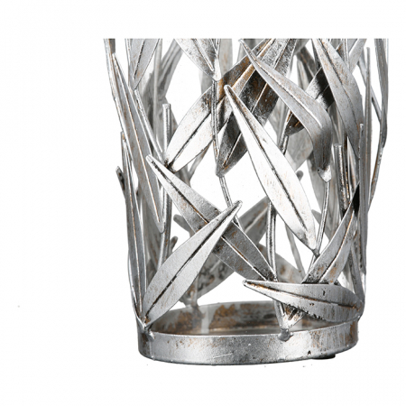 Suport lumanare Twigs, metalic, argintiu, inaltime 31cm [2]