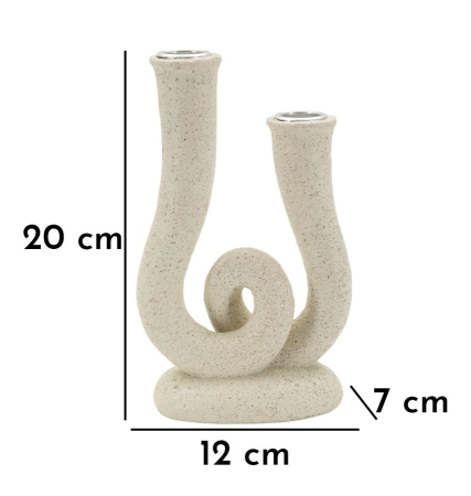 Suport lumanare, Twin cm 12x7x20  [6]