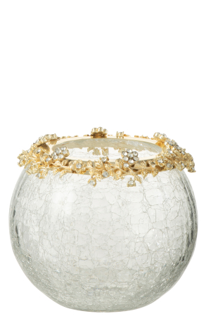 SALE % - Suport lumânare, Volve Metal/Sticla L