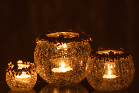 Suport lumânare, Volve Metal/Sticla L [5]