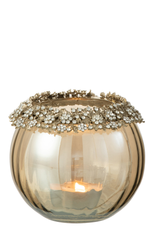 Suport lumânare, Volve Metal/Sticla L [1]