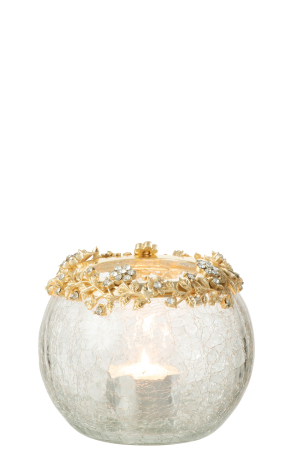 Suport lumânare, Volve Metal/Sticla M [1]