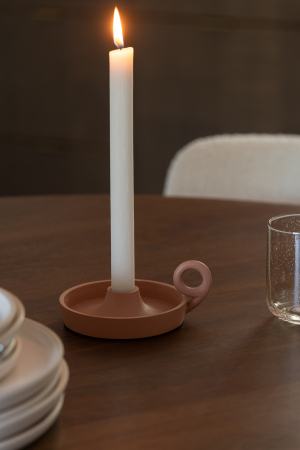 Suport lumanari, Aluminiu, Maro, 15.5x12x5 [3]