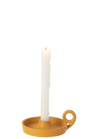 Suport lumanari, Aluminiu, Ocru, 15x12x5 [2]