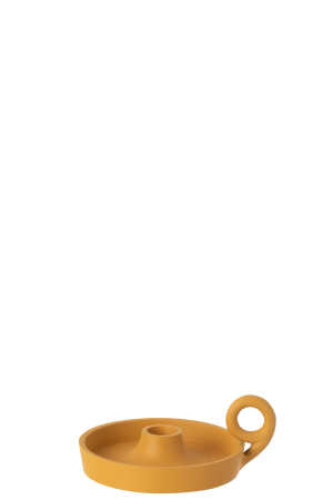 Suport lumanari, Aluminiu, Ocru, 15x12x5 [1]