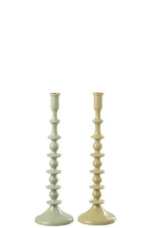 Suport lumanari, Aluminiu, Verde, 13x13x42.5 [1]