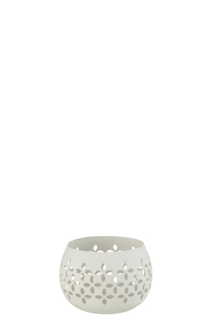 Suport lumanari, Metal , Alb , 13x13x9.5 [1]