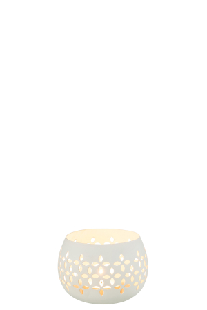 Suport lumanari, Metal , Alb , 13x13x9.5 [2]