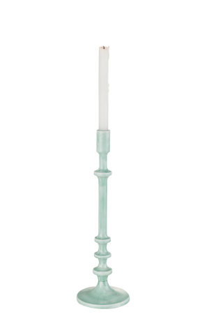 Suport lumanari, Metal , Albastru, 13.5x13.5x40.5 [1]