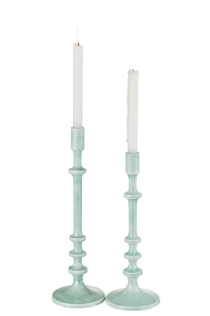 Suport lumanari, Metal , Albastru, 13.5x13.5x40.5 [3]