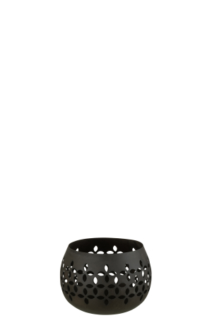 Suport lumanari, Metal , Negru, 12.5x12.5x10 [1]