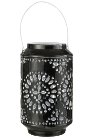 SALE % - Suport lumanari, Metal , Negru, 17x17x43