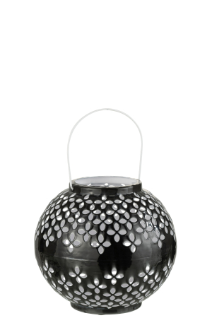 SALE % - Suport lumanari, Metal , Negru, 20x20x19
