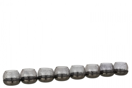 Suporturi lumanari - Suport lumanari, Metal, Negru, 71x9x7.5 cm