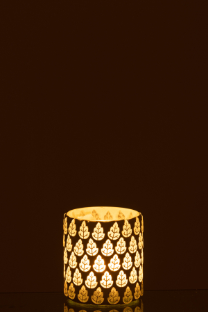 Suport lumanari, Sticla, Alb, 7x7x8 [2]