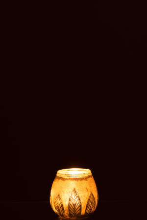 Suport lumanari, Sticla, Argintiu, 10x10x10 [2]