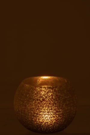 Suport lumanari, Sticla, Argintiu, 15x15x11.5 [2]