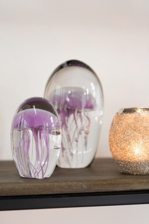 Suporturi lumanari - Suport lumanari, Sticla, Argintiu, 9.5x9.5x9.5