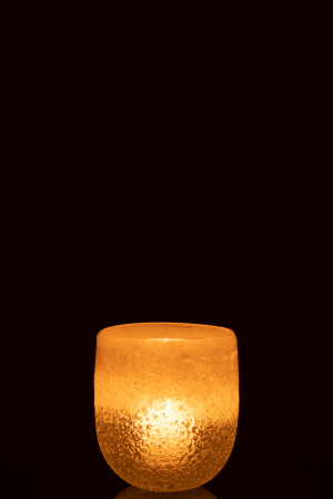 Suport lumanari, Sticla, Bej, 13.5x13.5x14 [2]