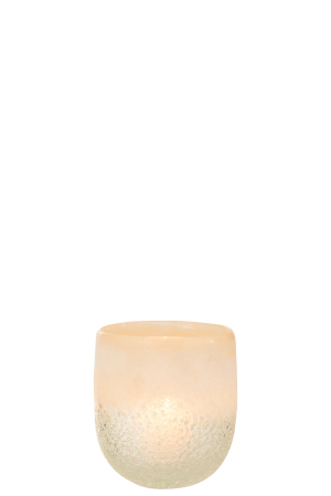 Suport lumanari, Sticla, Bej, 13.5x13.5x14 [1]