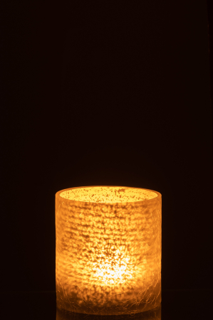 Suport lumanari, Sticla, Gri, 12x12x12 [2]