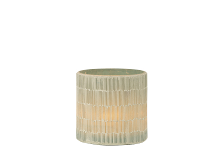 Suport lumanari, Sticla, Gri, 12x12x12 [1]