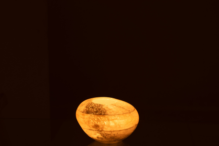 Suport lumanari, Sticla, Gri, 13.5x13.5x8.5 [3]