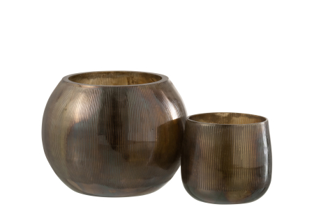 Suport lumanari, Sticla, Gri, 13x13x10 [4]