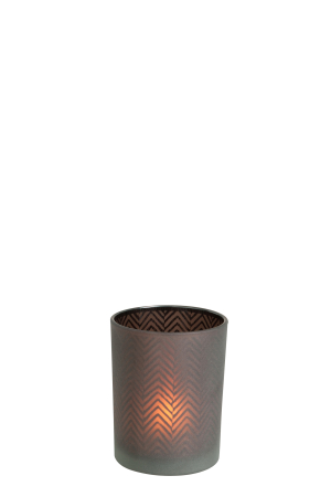 Suporturi lumanari - Suport lumanari, Sticla, Maro, 10x10x12.5