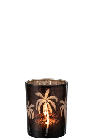 Suport lumanari, Sticla, Maro, 10x10x12.5 [1]