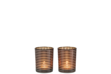 Suport lumanari, Sticla, Maro, 10x10x12.5 [2]