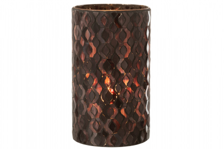 Suport lumanari, Sticla, Maro, 13.5x13.5x22.5 cm [1]