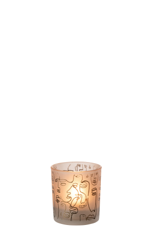 Suport lumanari, Sticla, Maro, 7.5x7.5x8 [1]