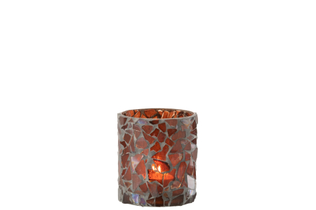 Suport lumanari, Sticla, Maro, 8x9x9.5 [2]