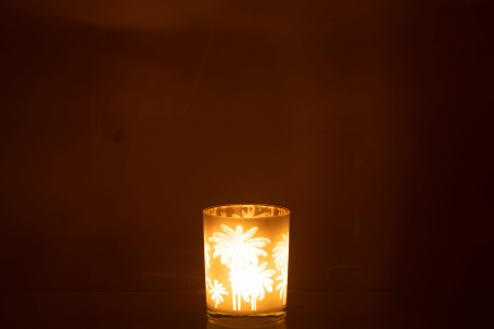 Suport lumanari, Sticla, Multicolor, 10x10x12.5 [3]