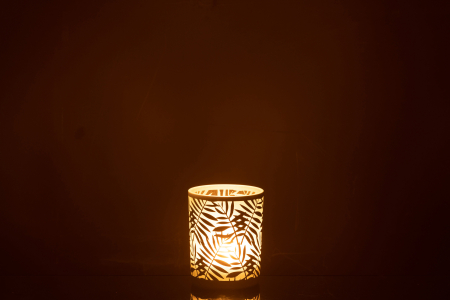 Suport lumanari, Sticla, Multicolor, 10x10x12.5 [2]