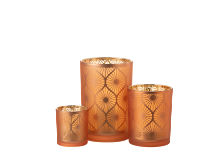 Suport lumanari, Sticla, Multicolor, 12x12x18 [4]