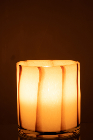 Suport lumanari, Sticla, Multicolor, 18x18x18 [3]