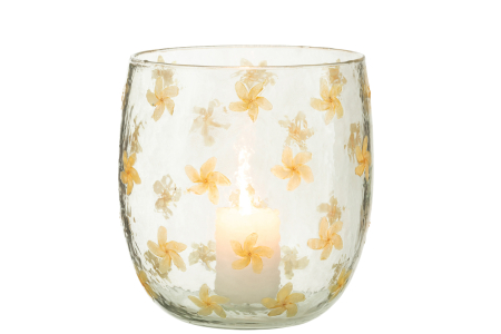 Suport lumanari, Sticla, Multicolor, 19x19x20 [2]