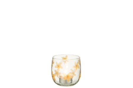 Suport lumanari, Sticla, Multicolor, 8x8x8.5 [1]