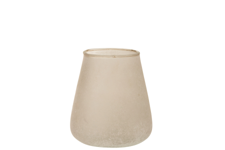 SALE % - Suport lumanari, Sticla, Roz, 14x14x16.5