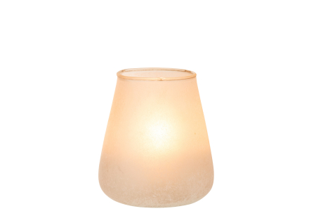 Suport lumanari, Sticla, Roz, 14x14x16.5 [1]