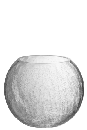 SALE % - Suport lumanari, Sticla, Transparent, 20x20x16