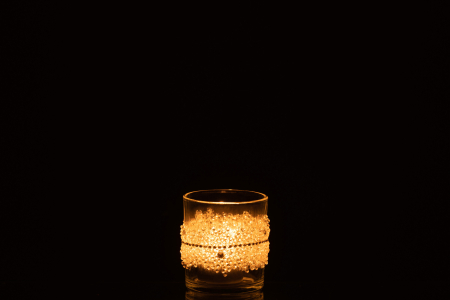 Suport lumanari, Sticla, Transparent, 7.5x7.5x8 [2]