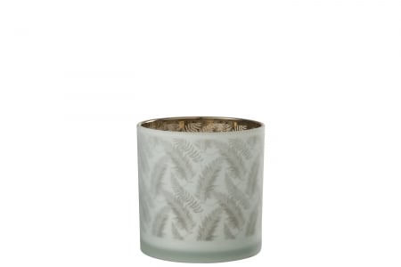 SALE % - Suport lumanari, Sticla, Verde, 15x15x15 cm