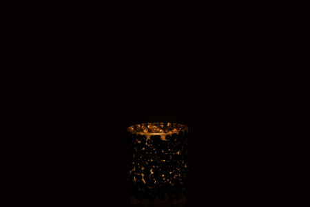 Suport lumanari, Sticla, Verde, 7x7x8 [2]
